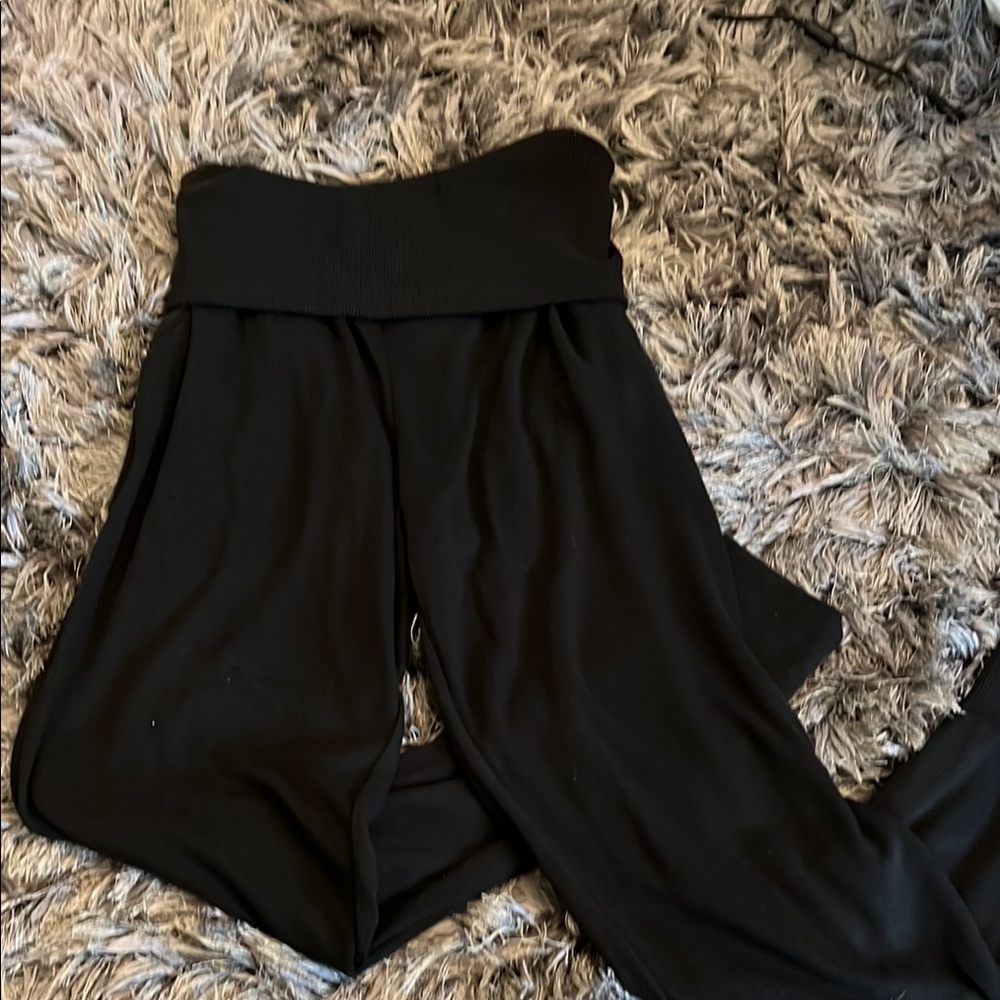 ALL SAINTS Black Wide-Leg Pants